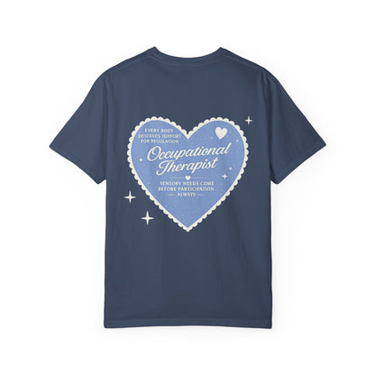 OT Heart Patch Comfort Colors T-Shirt | Front and Back Print
