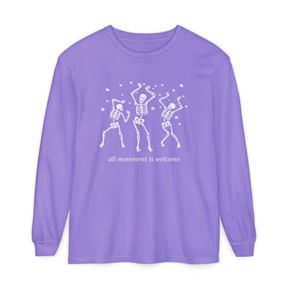 All Movement Is Welcome Long Sleeve Comfort Colors T-Shirt