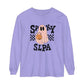 Spooky SLPA Checkerboard Long Sleeve Comfort Colors T-Shirt