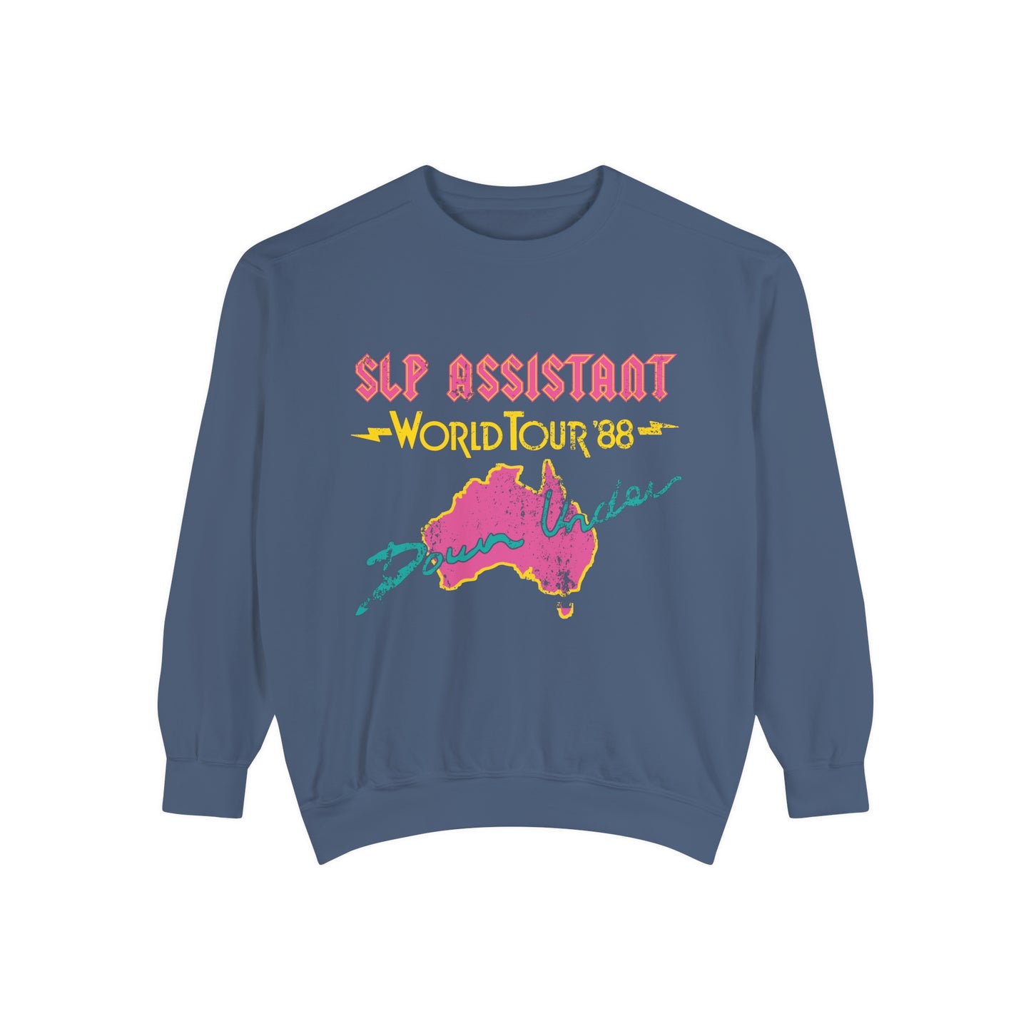 SLP Assistant World Tour Comfort Colors Sweatshirt