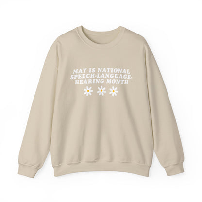 Flowers National Speech-Language-Hearing Month Sweatshirt