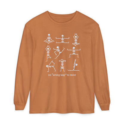 No Wrong Way To Move Long Sleeve Comfort Colors T-Shirt