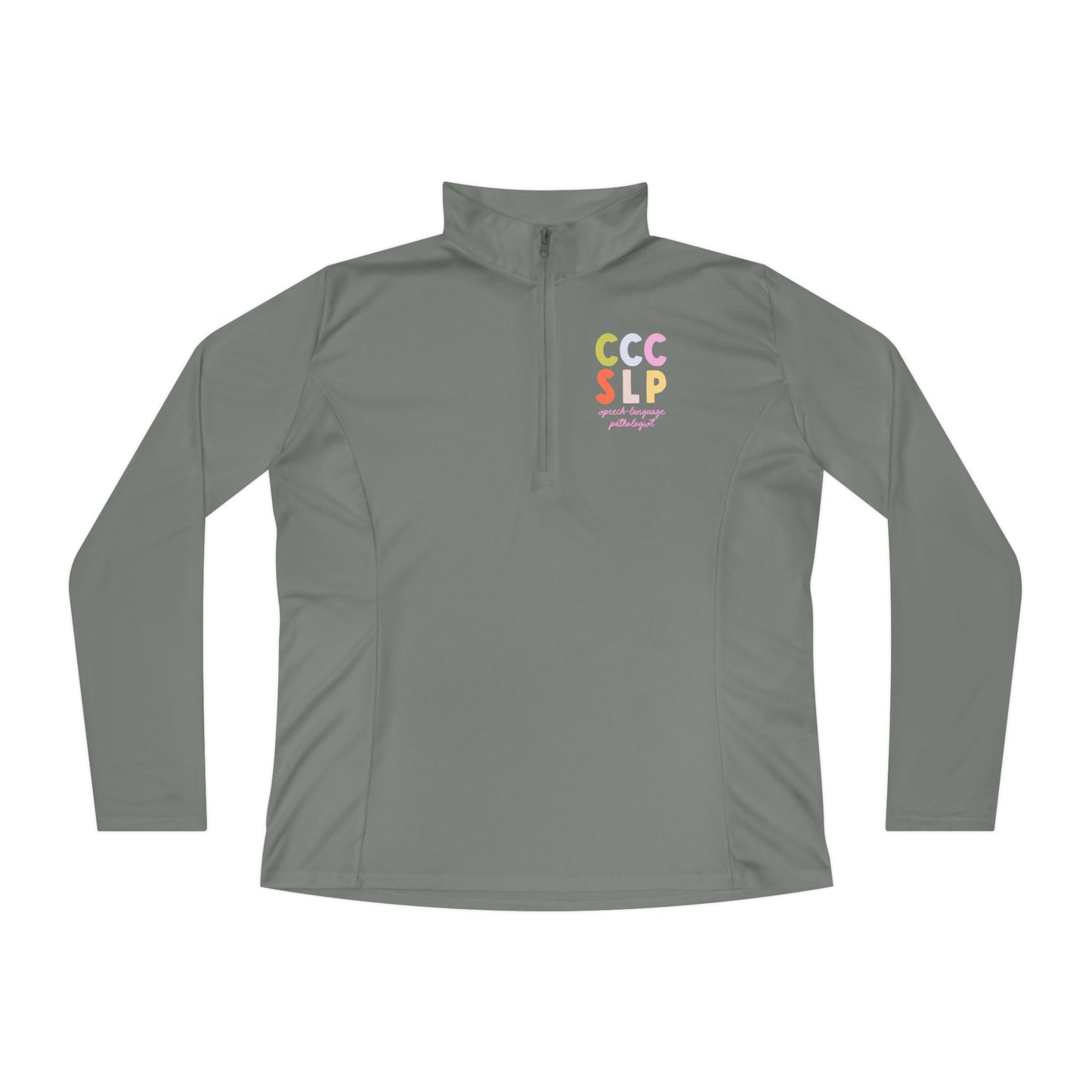 Colorful CCC SLP Women's Quarter-Zip Pullover