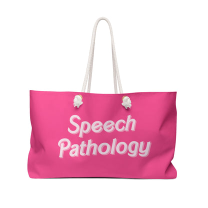 Pink Speech Pathology Oversized Therapy Tote