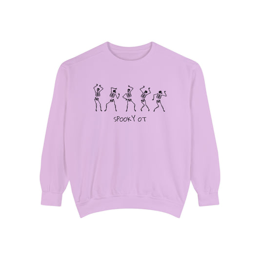 Spooky OT Skeletons Comfort Colors Sweatshirt