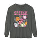 Retro Speech Long Sleeve Comfort Colors T-shirt