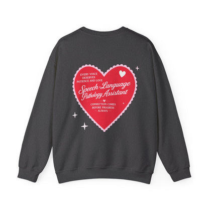 SLPA Heart Patch Sweatshirt | Front and Back Print