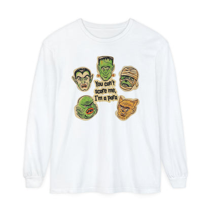 You Can't Scare Me I'm a Para Long Sleeve Comfort Colors T-Shirt