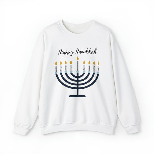 Hanukkah Big Nine Speech Scope Crewneck Sweatshirt