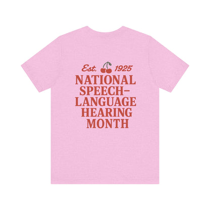 NSLHM Cherries Jersey T-Shirt | Front and Back Print