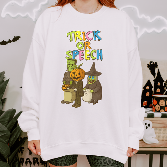 Trick or Speech Crewneck Sweatshirt