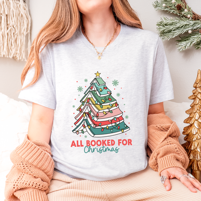 All Booked for Christmas Jersey T-Shirt