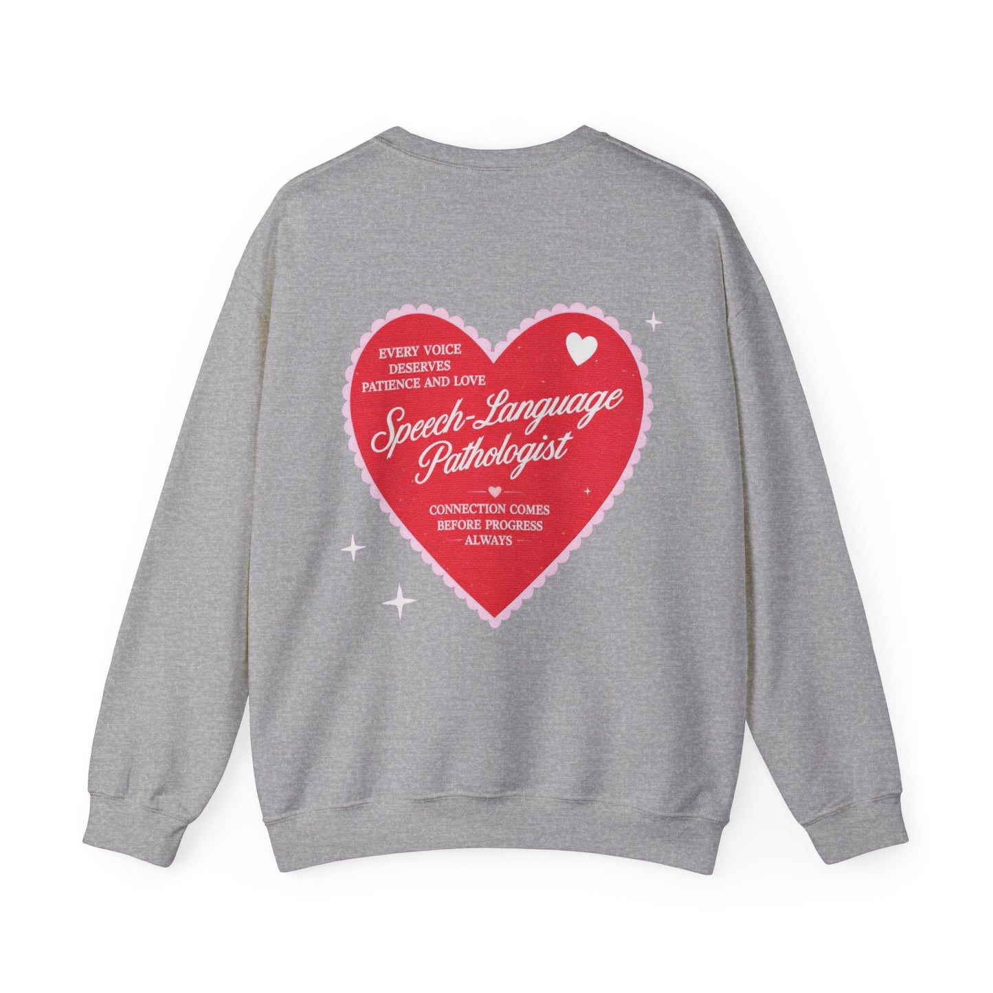 SLP Heart Patch Sweatshirt | Front and Back Print