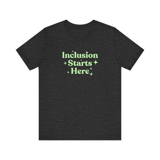 Inclusion Starts Here Jersey T-Shirt