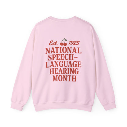 NSLHM Cherries Sweatshirt | Front and Back Print