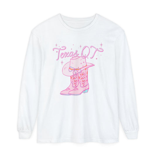 Texas OT Comfort Colors Long Sleeve T-Shirt