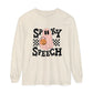 Spooky Speech Checkerboard Long Sleeve Comfort Colors T-Shirt