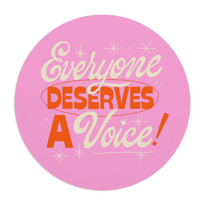 Everyone Deserves a Voice Mouse Pad