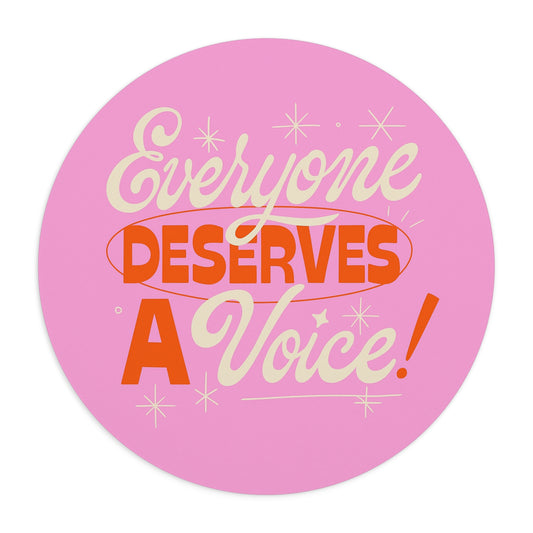 Everyone Deserves a Voice Mouse Pad
