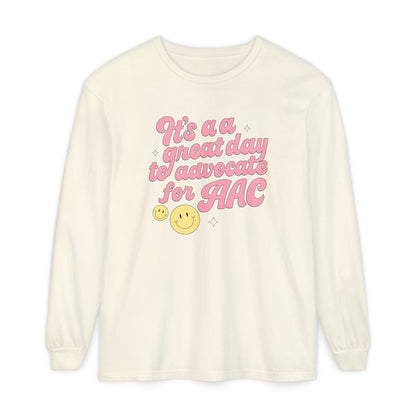 Advocate for AAC Long Sleeve Comfort Colors T-Shirt