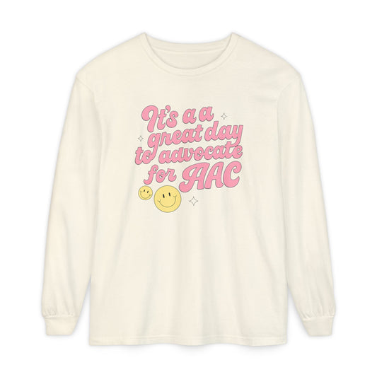 Advocate for AAC Long Sleeve Comfort Colors T-Shirt