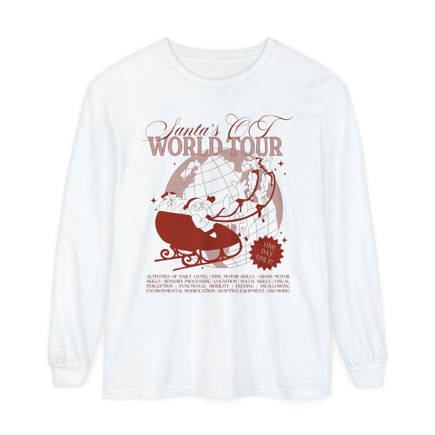 Santa's OT Scope World Tour Long Sleeve Comfort Colors T-Shirt