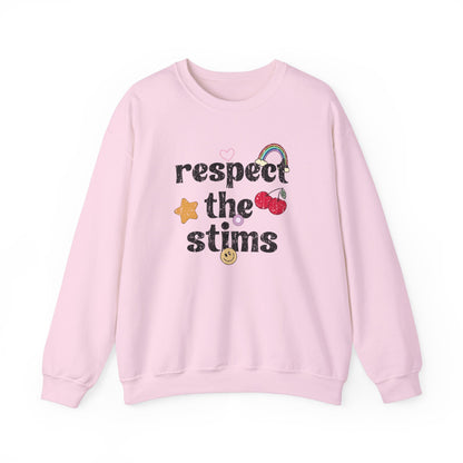 Respect The Stims Distressed Crewneck Sweatshirt