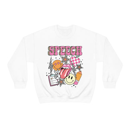 Retro Speech Crewneck Sweatshirt