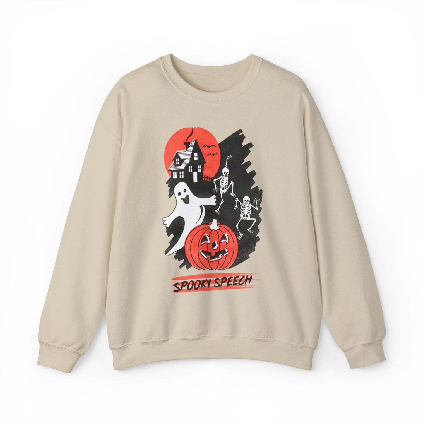 Spooky Speech Friends Crewneck Sweatshirt