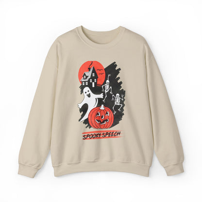 Spooky Speech Friends Crewneck Sweatshirt