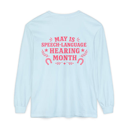 Western NSLHM Long Sleeve Comfort Colors T-Shirt | Front and Back Print