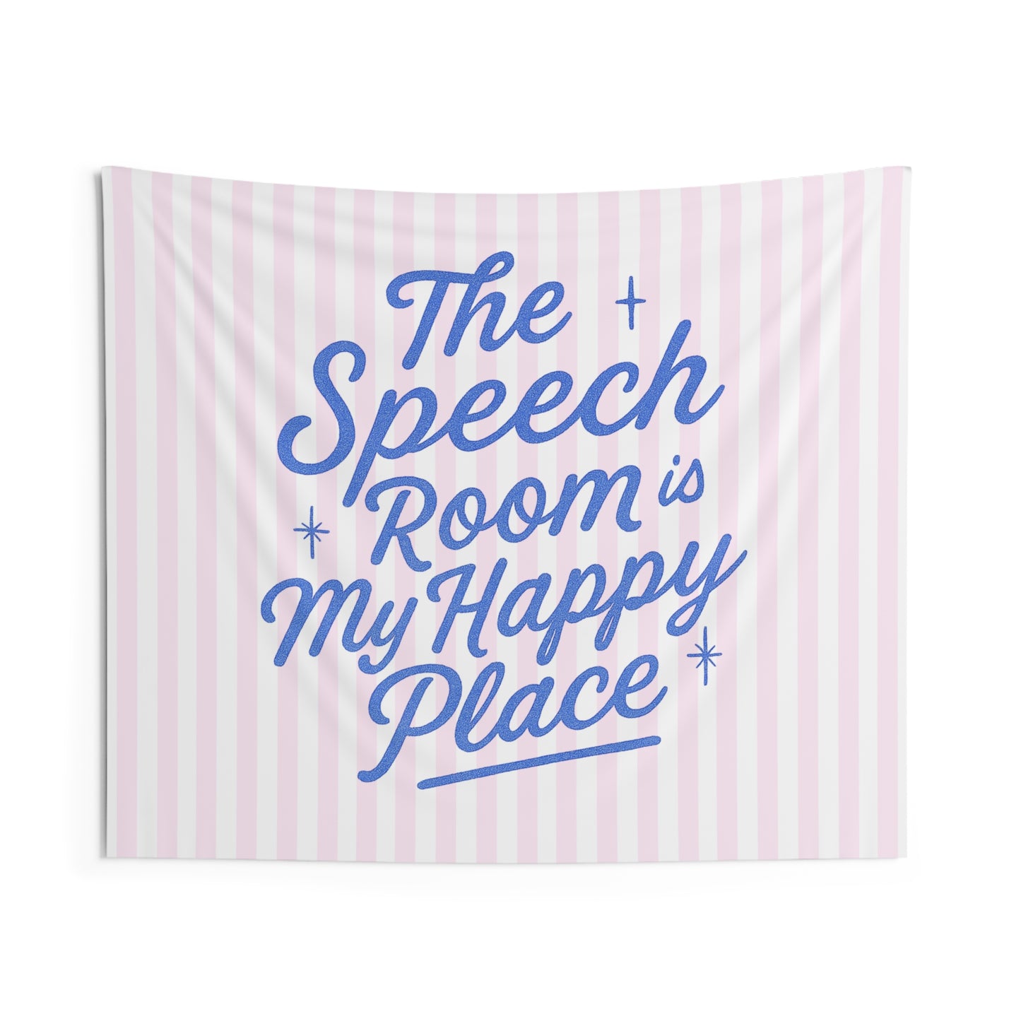 Speech Room Happy Place Tapestry