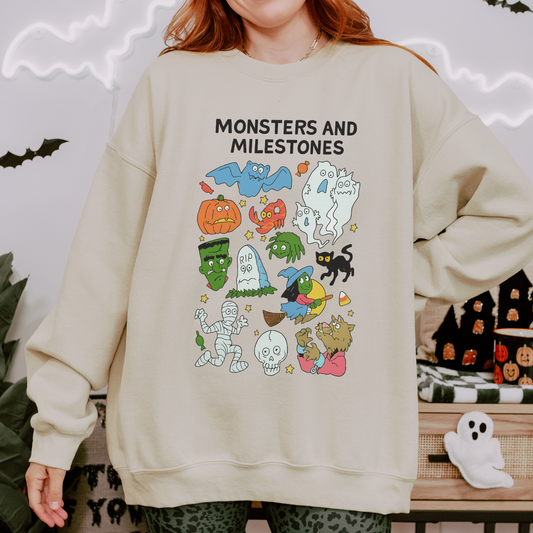 Monsters and Milestones Crewneck Sweatshirt