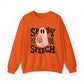 Spooky Speech Checkerboard Crewneck Sweatshirt