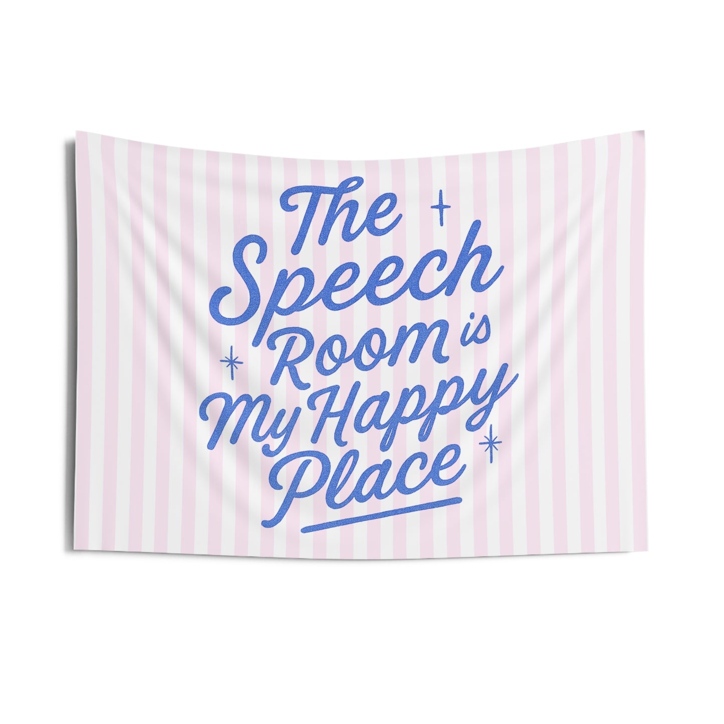Speech Room Happy Place Tapestry