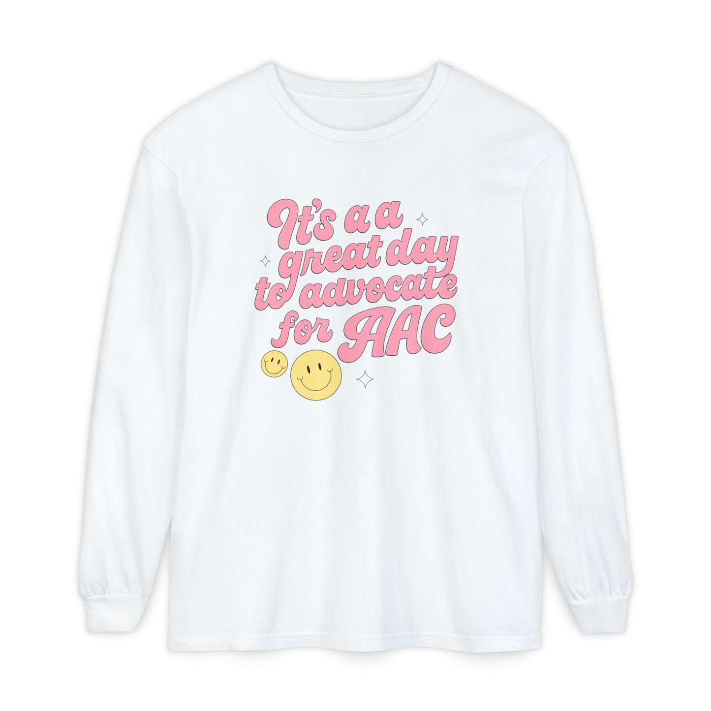 Advocate for AAC Long Sleeve Comfort Colors T-Shirt
