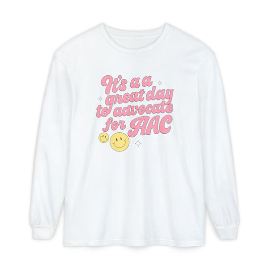 Advocate for AAC Long Sleeve Comfort Colors T-Shirt