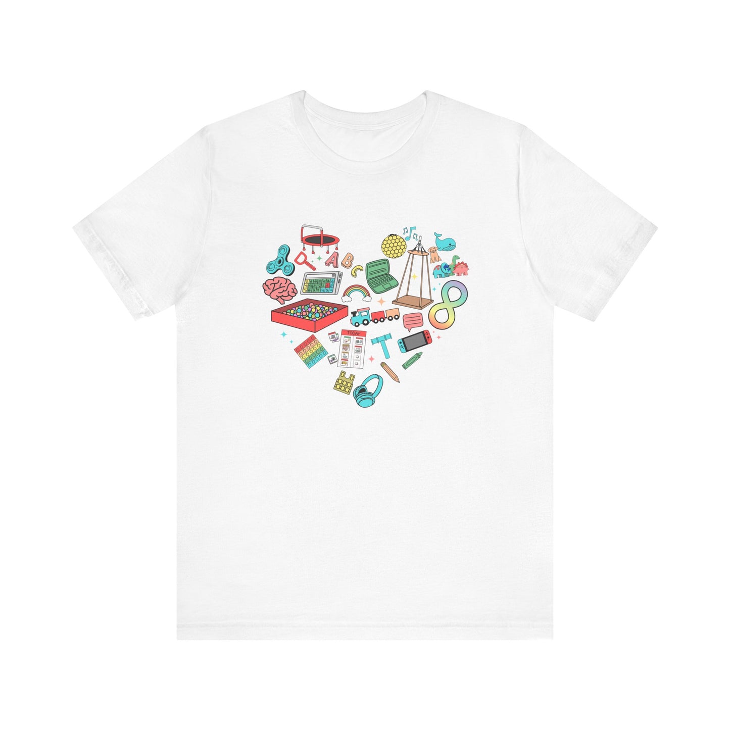 Autism Heart Jersey T-Shirt