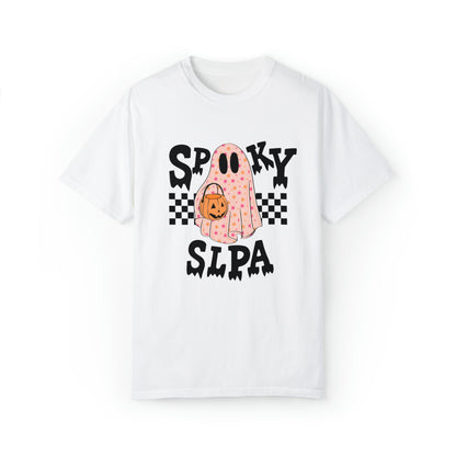 Spooky SLPA Checkerboard Comfort Colors T-Shirt
