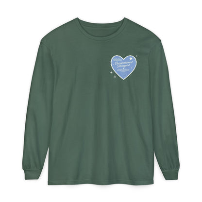 OT Heart Patch Long Sleeve T-Shirt | Front and Back Print