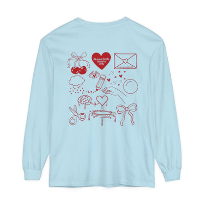 Helping Hands OT Long Sleeve Comfort Colors T-Shirt | Front and Back Print