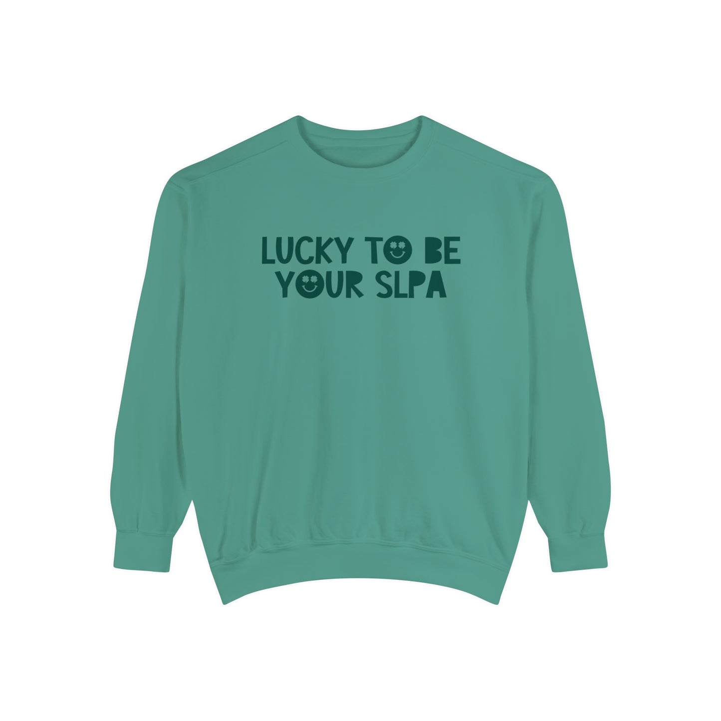 Lucky to Be Your SLPA Comfort Colors Sweatshirt