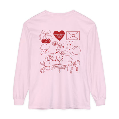Helping Hands OT Long Sleeve Comfort Colors T-Shirt | Front and Back Print