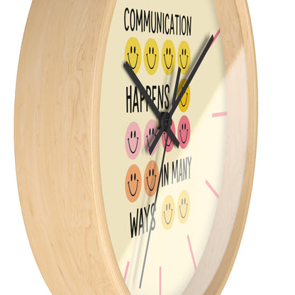Communication Happens In Many Ways Wall Clock