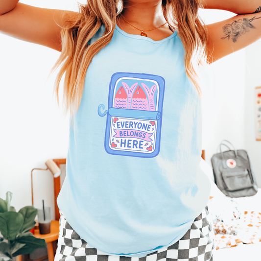 Everyone Belongs Here Comfort Colors Tank Top