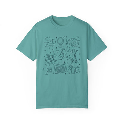 Speech & Hearing Doodles Comfort Colors T-Shirt