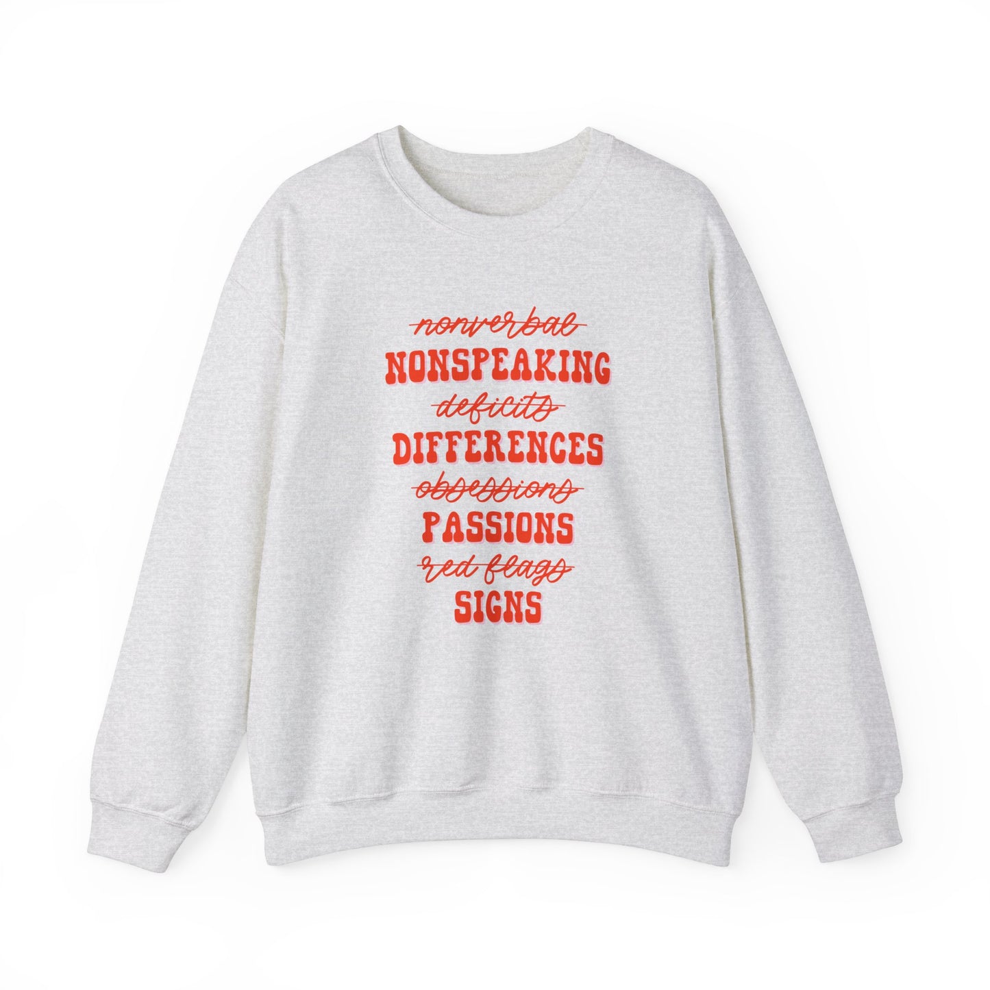 Neurodiversity Terms Crewneck Sweatshirt