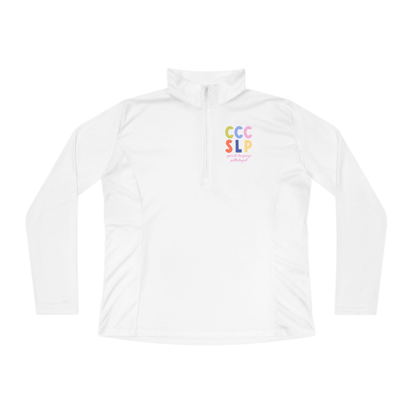 Colorful CCC SLP Women's Quarter-Zip Pullover