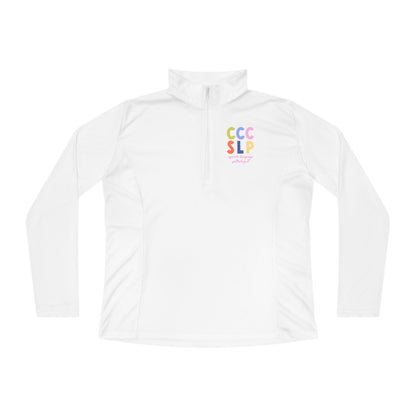 Colorful CCC SLP Women's Quarter-Zip Pullover
