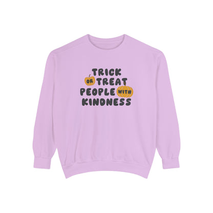 Trick or Treat Kindness Comfort Colors Sweatshirt